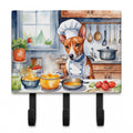 Basenji The Chef Leash or Key Holder Wall Hooks, Coat Rack Wall Mount, for Hanging Keys, Towels, Aprons, Leashes