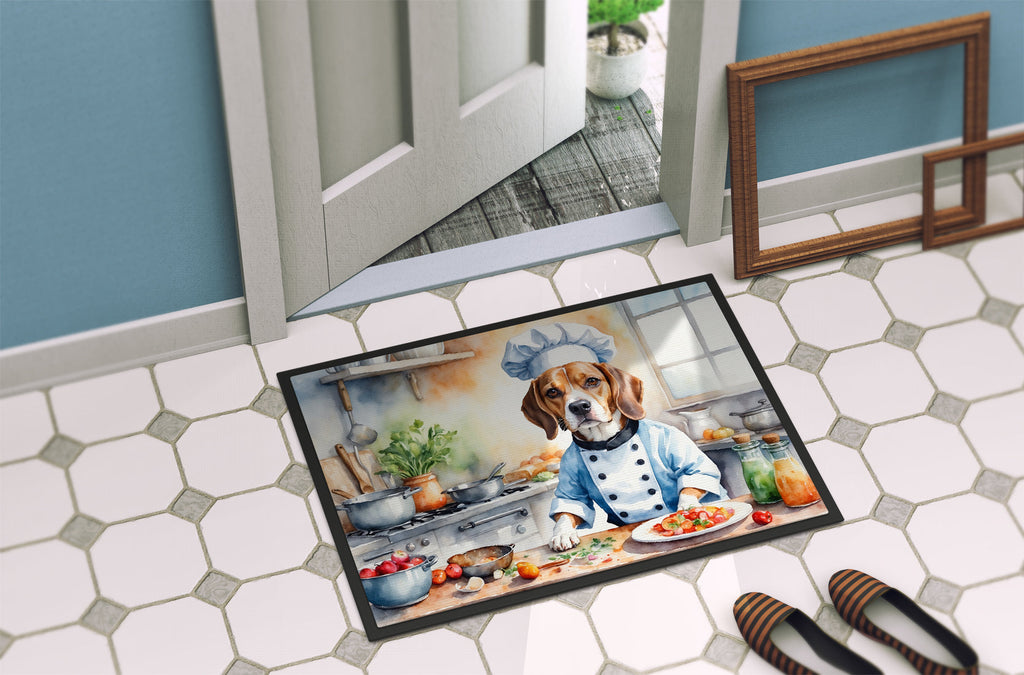 Beagle The Chef Doormat Indoor Outdoor 18H X 27W Front Door Mat Rugs for Entryway, Non Slip Washable