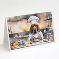 Bloodhound The Chef Greeting Cards Pack of 8 Blank Cards with Envelopes Whimsical A7 Size 5x7