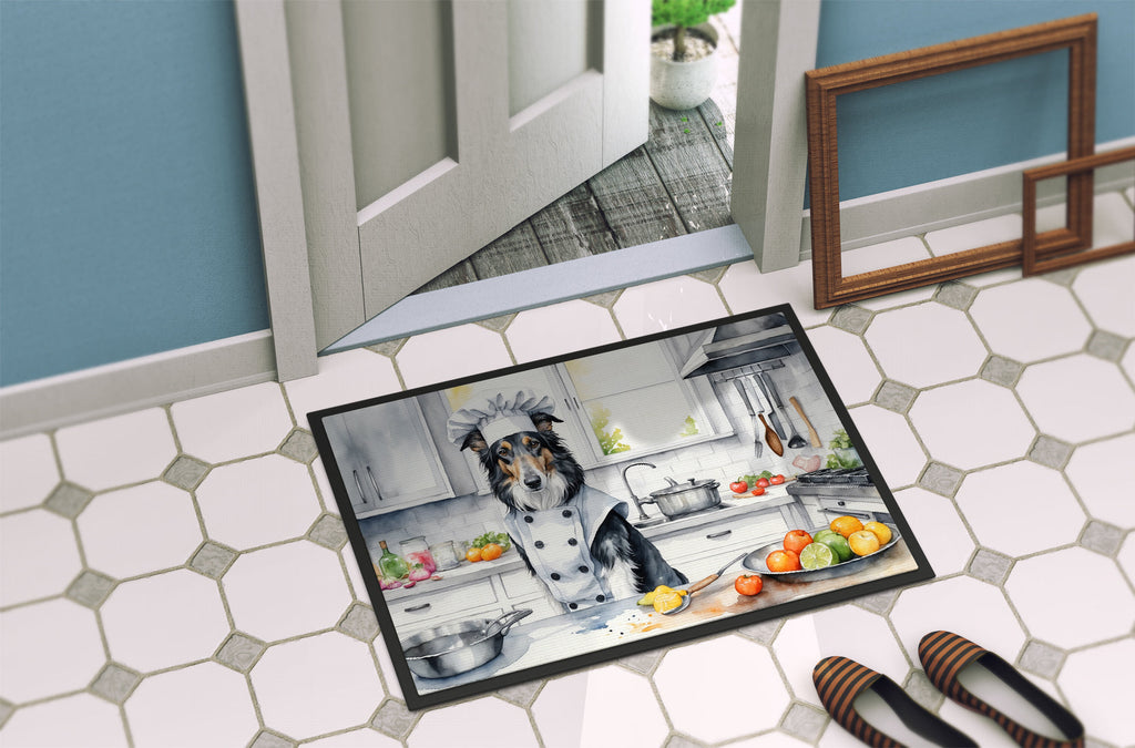 Borzoi The Chef Doormat Indoor Outdoor 24H X 36W Front Door Mat Rugs for Entryway, Non Slip Washable Low Pile,