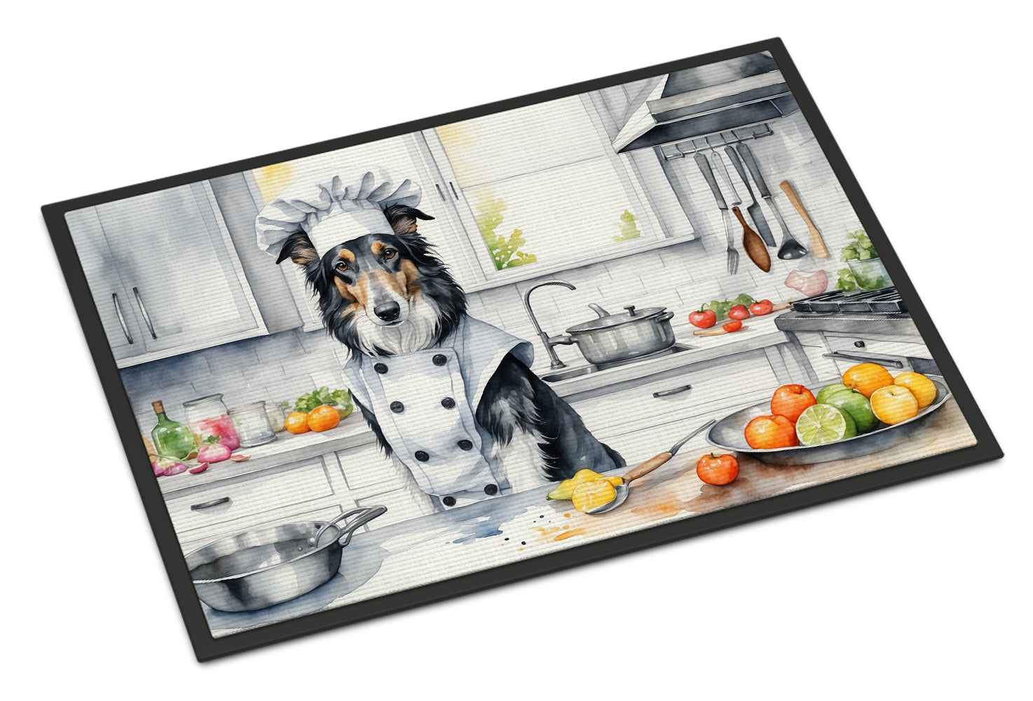 Borzoi The Chef Doormat Indoor Outdoor 18H X 27W Front Door Mat Rugs for Entryway, Non Slip Washable