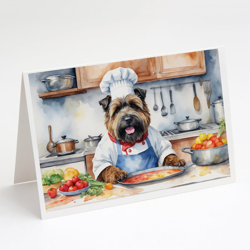 Bouvier des Flandres The Chef Greeting Cards Pack of 8 Blank Cards with Envelopes Whimsical A7 Size 5x7