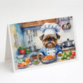 Brussels Griffon The Chef Greeting Cards Pack of 8 Blank Cards with Envelopes Whimsical A7 Size 5x7