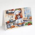 Cavalier Spaniel The Chef Greeting Cards Pack of 8 Blank Cards with Envelopes Whimsical A7 Size 5x7