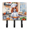 Cavalier Spaniel The Chef Leash or Key Holder Wall Hooks, Coat Rack Wall Mount, for Hanging Keys, Towels, Aprons, Leashes