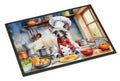 Chinese Crested The Chef Doormat Indoor Outdoor 18H X 27W Front Door Mat Rugs for Entryway, Non Slip Washable