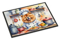 Chow Chow The Chef Doormat Indoor Outdoor 24H X 36W Front Door Mat Rugs for Entryway, Non Slip Washable Low Pile,