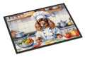 English Cocker Spaniel The Chef Doormat Indoor Outdoor 24H X 36W Front Door Mat Rugs for Entryway, Non Slip Washable Low Pile,