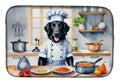 Flat-Coated Retriever The Chef Dish Drying Mat Absorbent Dish Drying Mat Pad for Kitchen Counter Dish Drainer Mat for Countertop, 14 x 21", Multicolor