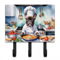 French Bulldog The Chef Leash or Key Holder Wall Hooks, Coat Rack Wall Mount, for Hanging Keys, Towels, Aprons, Leashes
