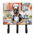 German Shepherd The Chef Leash or Key Holder Wall Hooks, Coat Rack Wall Mount, for Hanging Keys, Towels, Aprons, Leashes