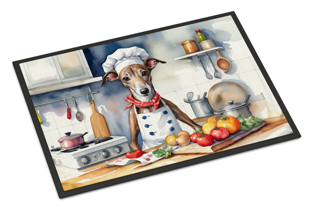 Greyhound The Chef Doormat Indoor Outdoor 18H X 27W Front Door Mat Rugs for Entryway, Non Slip Washable