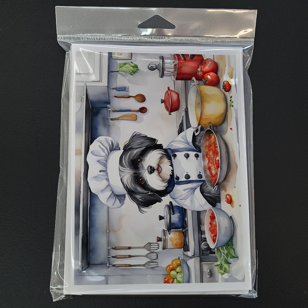 Havanese The Chef Greeting Cards Pack of 8 Blank Cards with Envelopes Whimsical A7 Size 5x7