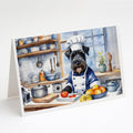 Kerry Blue Terrier The Chef Greeting Cards Pack of 8 Blank Cards with Envelopes Whimsical A7 Size 5x7