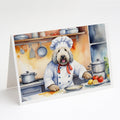 Komondor The Chef Greeting Cards Pack of 8 Blank Cards with Envelopes Whimsical A7 Size 5x7