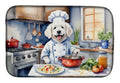 Kuvasz The Chef Dish Drying Mat Absorbent Dish Drying Mat Pad for Kitchen Counter Dish Drainer Mat for Countertop, 14 x 21", Multicolor
