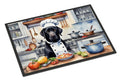 Black Labrador Retriever The Chef Doormat Indoor Outdoor 24H X 36W Front Door Mat Rugs for Entryway, Non Slip Washable Low Pile,