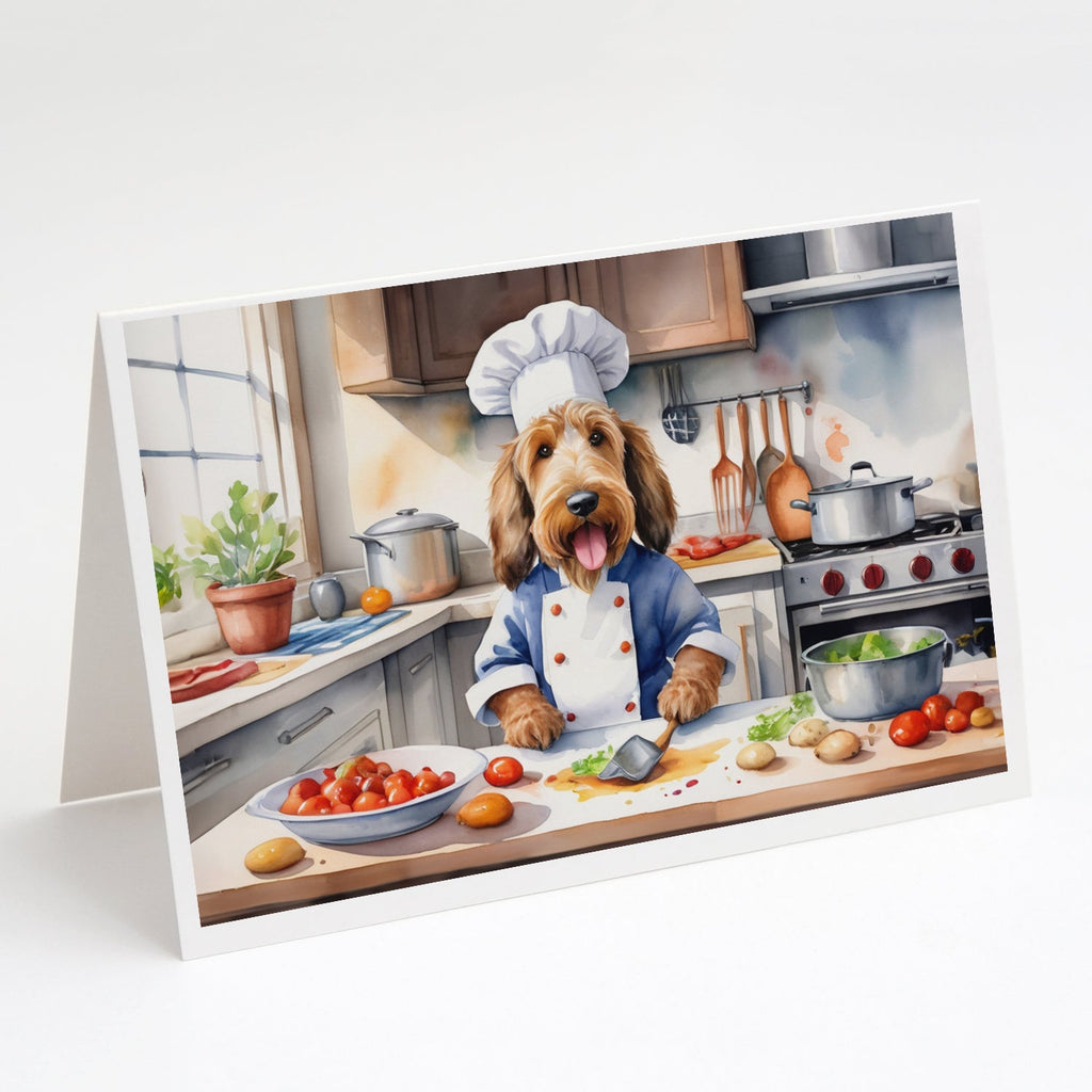 Otterhound The Chef Greeting Cards Pack of 8 Blank Cards with Envelopes Whimsical A7 Size 5x7