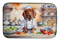Redbone Coonhound The Chef Dish Drying Mat Absorbent Dish Drying Mat Pad for Kitchen Counter Dish Drainer Mat for Countertop, 14 x 21", Multicolor
