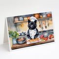 Schipperke The Chef Greeting Cards Pack of 8 Blank Cards with Envelopes Whimsical A7 Size 5x7