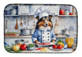 Sheltie The Chef Dish Drying Mat Absorbent Dish Drying Mat Pad for Kitchen Counter Dish Drainer Mat for Countertop, 14 x 21", Multicolor