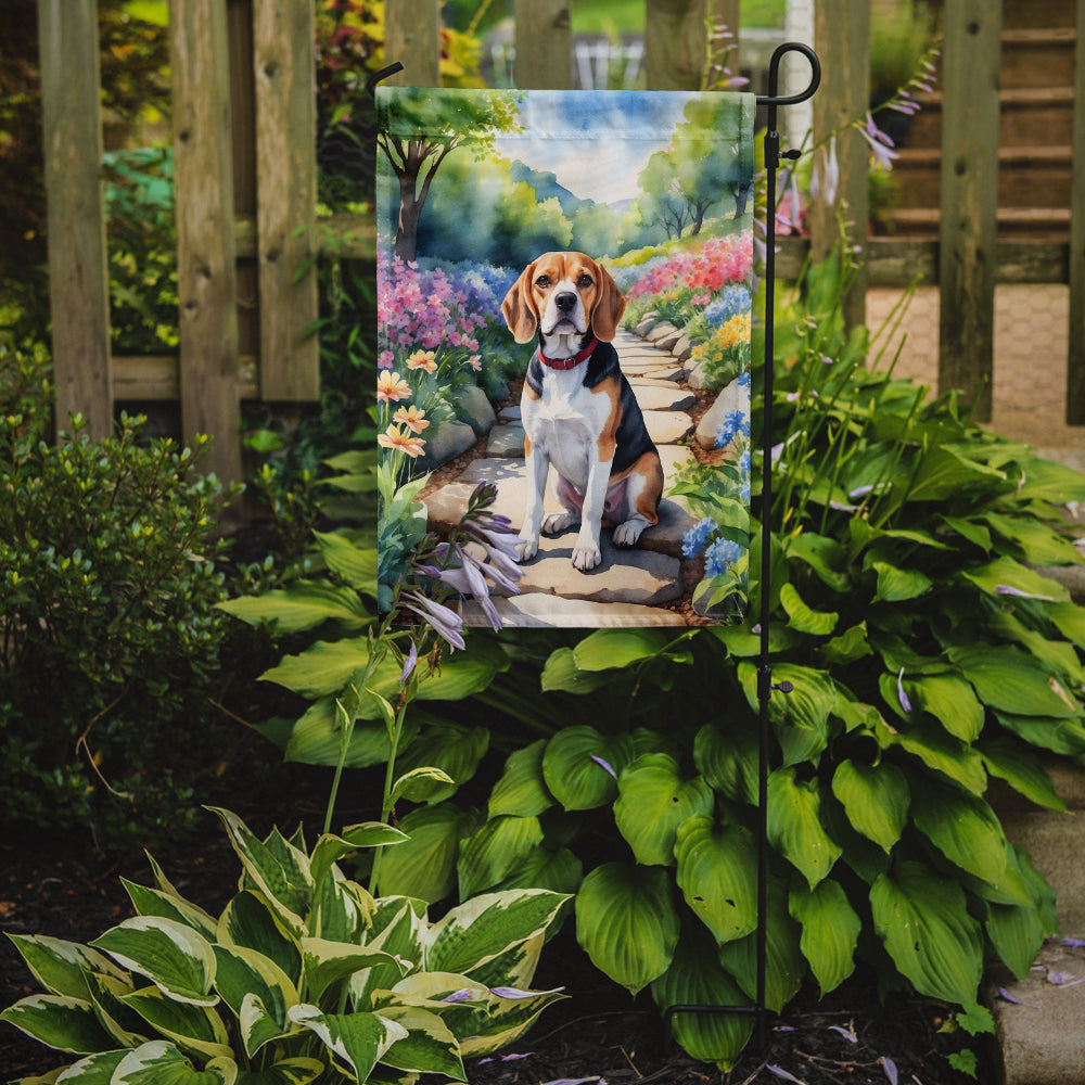 Beagle Spring Garden Garden Flag Mailbox Decorative Yard Banner Outside Patio Artwork for Flower Beds, Garden Size, Multicolor