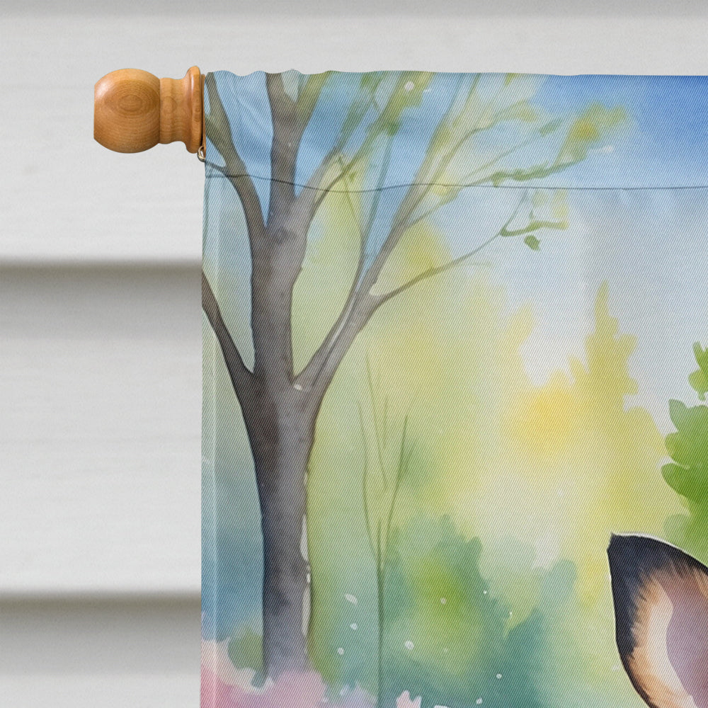 Chihuahua Spring Path House Flag 28x40 Porch Sleeve Pole Decorative Outside Yard Banner Artwork Wall Hanging, Polyester