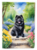 Chow Chow Spring Path Garden Flag Mailbox Decorative Yard Banner Outside Patio Artwork for Flower Beds, Garden Size, Multicolor