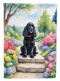 Cocker Spaniel Spring Path Garden Flag Mailbox Decorative Yard Banner Outside Patio Artwork for Flower Beds, Garden Size, Multicolor