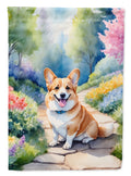 Corgi Spring Path Garden Flag Mailbox Decorative Yard Banner Outside Patio Artwork for Flower Beds, Garden Size, Multicolor