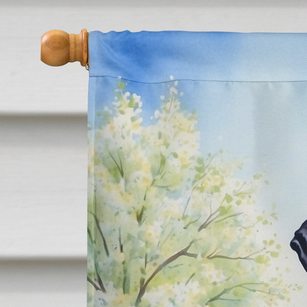 Dalmatian Spring Path House Flag 28x40 Porch Sleeve Pole Decorative Outside Yard Banner Artwork Wall Hanging, Polyester