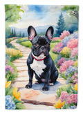 French Bulldog Spring Path Garden Flag Mailbox Decorative Yard Banner Outside Patio Artwork for Flower Beds, Garden Size, Multicolor