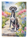 Great Dane Spring Path Garden Flag Mailbox Decorative Yard Banner Outside Patio Artwork for Flower Beds, Garden Size, Multicolor