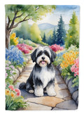 Havanese Spring Path Garden Flag Mailbox Decorative Yard Banner Outside Patio Artwork for Flower Beds, Garden Size, Multicolor