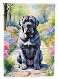 Neapolitan Mastiff Spring Path House Flag 28x40 Porch Sleeve Pole Decorative Outside Yard Banner Artwork Wall Hanging, Polyester