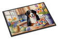 Decorating Easter Bernese Mountain Dog Doormat Indoor Outdoor 18H X 27W Front Door Mat Rugs for Entryway, Non Slip Washable