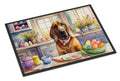 Decorating Easter Bloodhound Doormat Indoor Outdoor 18H X 27W Front Door Mat Rugs for Entryway, Non Slip Washable