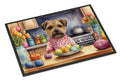 Decorating Easter Border Terrier Doormat Indoor Outdoor 24H X 36W Front Door Mat Rugs for Entryway, Non Slip Washable Low Pile,