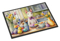 Decorating Easter Bull Terrier Doormat Indoor Outdoor 24H X 36W Front Door Mat Rugs for Entryway, Non Slip Washable Low Pile,