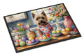 Decorating Easter Cairn Terrier Doormat Indoor Outdoor 18H X 27W Front Door Mat Rugs for Entryway, Non Slip Washable