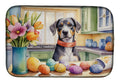 Decorating Easter Catahoula Dish Drying Mat Absorbent Dish Drying Mat Pad for Kitchen Counter Dish Drainer Mat for Countertop, 14 x 21", Multicolor