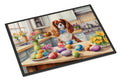 Decorating Easter Cavalier Spaniel Doormat Indoor Outdoor 24H X 36W Front Door Mat Rugs for Entryway, Non Slip Washable Low Pile,