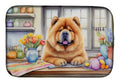Decorating Easter Chow Chow Dish Drying Mat Absorbent Dish Drying Mat Pad for Kitchen Counter Dish Drainer Mat for Countertop, 14 x 21", Multicolor