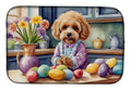 Decorating Easter Cockapoo Dish Drying Mat Absorbent Dish Drying Mat Pad for Kitchen Counter Dish Drainer Mat for Countertop, 14 x 21", Multicolor