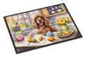 Decorating Easter Cocker Spaniel Doormat Indoor Outdoor 24H X 36W Front Door Mat Rugs for Entryway, Non Slip Washable Low Pile,