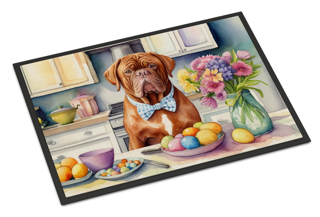 Decorating Easter Dogue de Bordeaux Doormat Indoor Outdoor 18H X 27W Front Door Mat Rugs for Entryway, Non Slip Washable