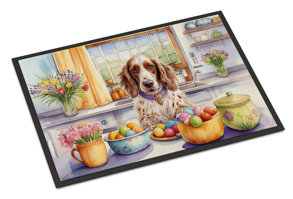 Decorating Easter English Setter Doormat Indoor Outdoor 24H X 36W Front Door Mat Rugs for Entryway, Non Slip Washable Low Pile,