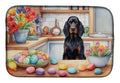 Decorating Easter Gordon Setter Dish Drying Mat Absorbent Dish Drying Mat Pad for Kitchen Counter Dish Drainer Mat for Countertop, 14 x 21", Multicolor