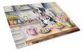 Decorating Easter Great Dane Cutting Board Tempered Glass Kitchen Cutting Surface, Heat Resistant Chopping, Non-Slip Feet, Food Prep & Serving