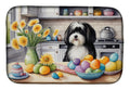 Decorating Easter Havanese Dish Drying Mat Absorbent Dish Drying Mat Pad for Kitchen Counter Dish Drainer Mat for Countertop, 14 x 21", Multicolor